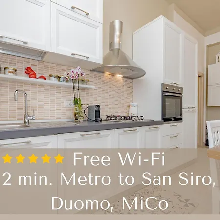 2 Bedroom - Buzzi Hospital, Sempione, Mico, 100mt Metrom5 Μιλάνο